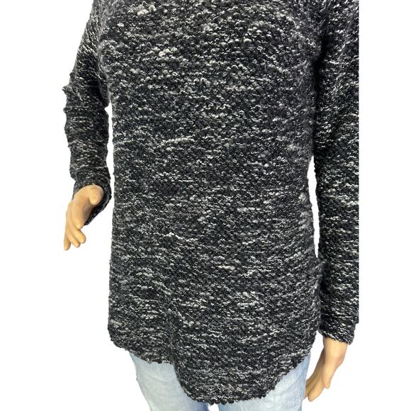 2/$15 Jessica Simpson Wool Blend Kitten Sweater Black Gray Metallic Size XS - Picture 8 of 13